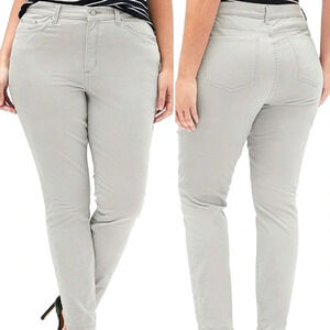 BANANA REPUBLIC Women’s‎ Light Gray Corduroy Mid Rise Skinny Jeans Size 30/10